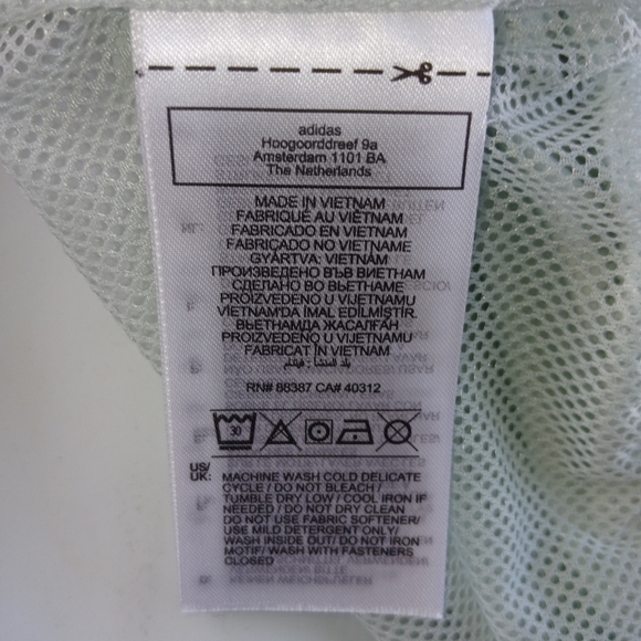 ADIDAS men's aeroready giant logo jacket size medium green - Picture 9 of 10